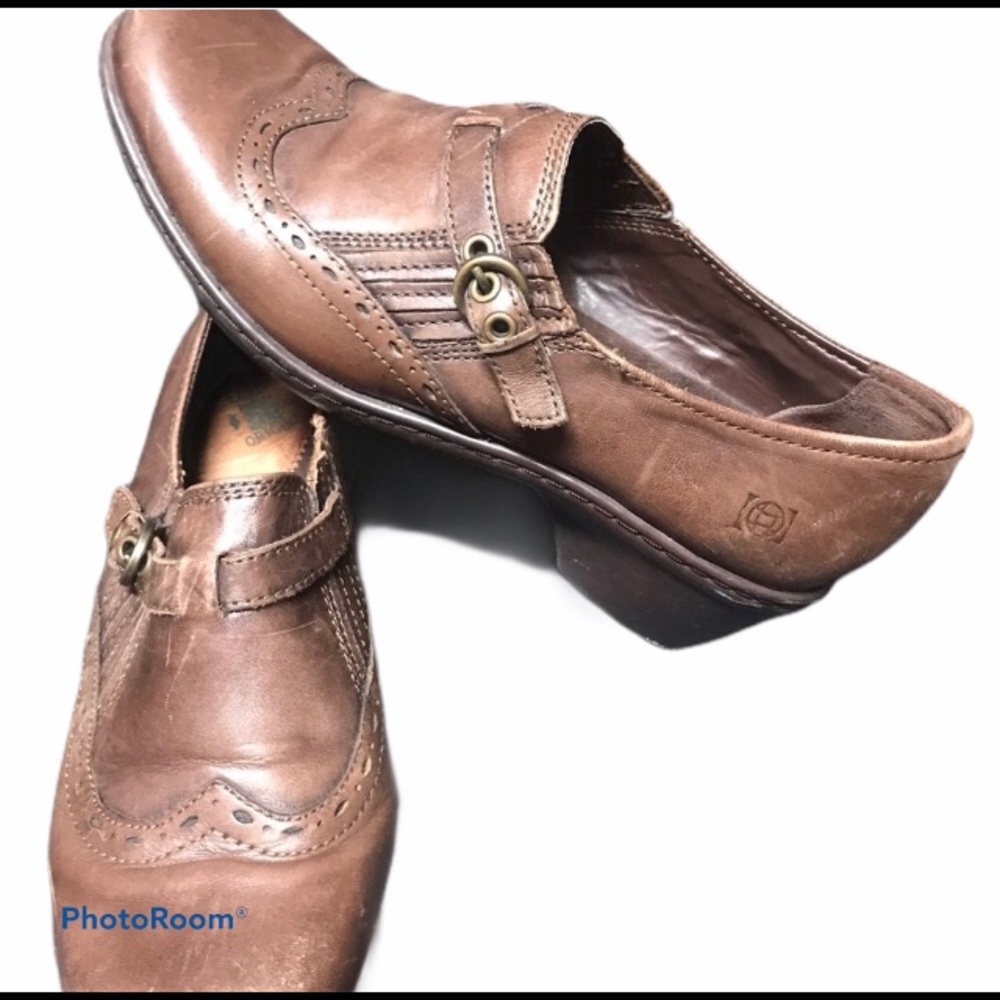 Earth origins brown man made leather size 7